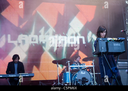 Ladytron effectuer au Festival Hegyalja 2011 en Hongrie, Tokaj, 13.juillet.2011 Banque D'Images