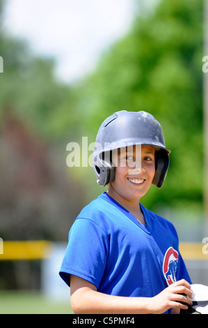 La petite ligue de baseball player Banque D'Images