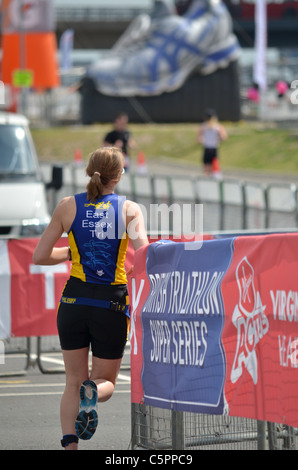 2011 Triathlon de Londres Virgin Active - Runner Banque D'Images