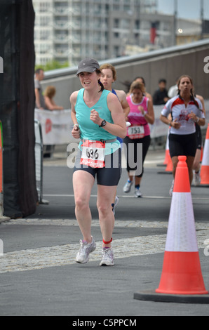 2011 Triathlon de Londres Virgin Active - Runner Banque D'Images