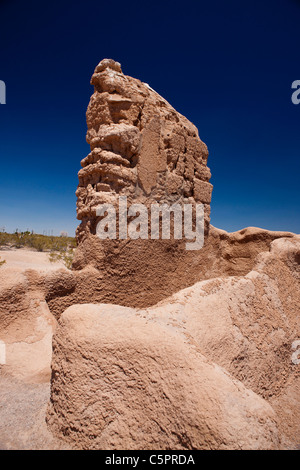 Ruines du bâtiment, Casa Grande Ruins National Monument, Coolidge, Arizona, États-Unis d'Amérique Banque D'Images