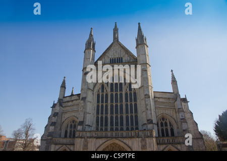 La cathédrale de Winchester, Hampshire, Angleterre, Royaume-Uni Banque D'Images