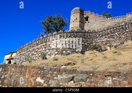 Fort (15e siècle), Kumbalgarh, Inde Banque D'Images