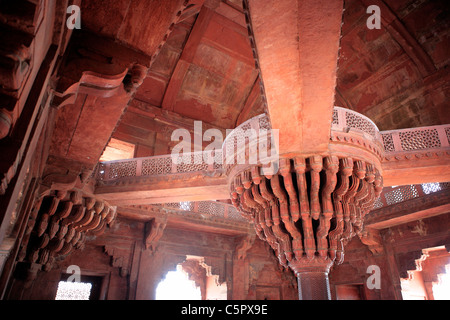 Diwan-i-Khas, Akbar's palace (1569-1572), UNESCO World Heritage site, Fatehpur Sikri, Inde Banque D'Images