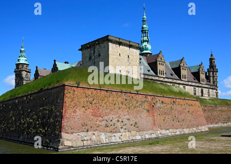 Palais de Kronborg (hameaux) Château d'Elseneur, 1574-1585, Helsingor, Danemark, Nouvelle-Zélande Banque D'Images