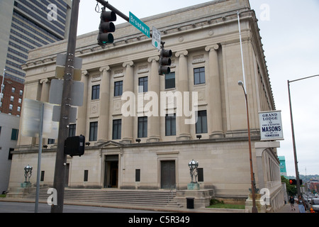 Grande Loge de la libre et acceptés maçons Nashville Tennessee USA Banque D'Images