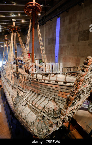 17ème siècle récupéré dans vasa navire royal c'est à Stockholm musée Banque D'Images
