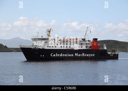 Caledonian MacBrayne Hebridean Ferry, vu dans le port d'Oban, Scotland Banque D'Images