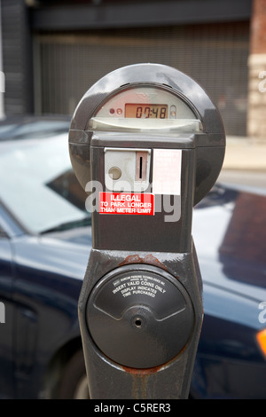 Parking à monnayeur avec compteur de temps dans le centre de Nashville Tennessee USA Banque D'Images