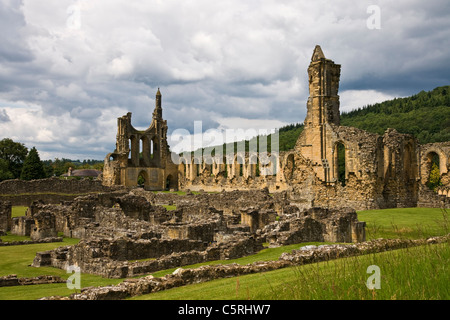 Byland Abbey, Yorkshire du Nord. Banque D'Images