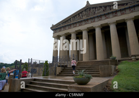 Réplique du Parthénon art museum de Nashville Tennessee USA Banque D'Images