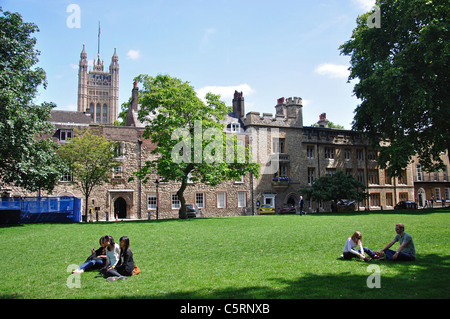 Dean's Yard, l'abbaye de Westminster, Westminster, City of Westminster, London, Greater London, Angleterre, Royaume-Uni Banque D'Images