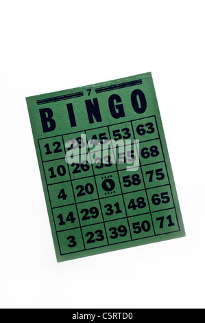 Les cartes de bingo vintage Banque D'Images