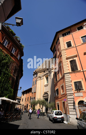 Italie, Rome, Trastevere, via di Santa Dorotea Banque D'Images