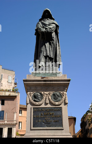 Italie, Rome, Campo de' Fiori, Giordano Bruno Banque D'Images