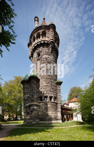 Allemagne, Berlin, Landsberg am Lech, vue de la tour Mutterturm Banque D'Images