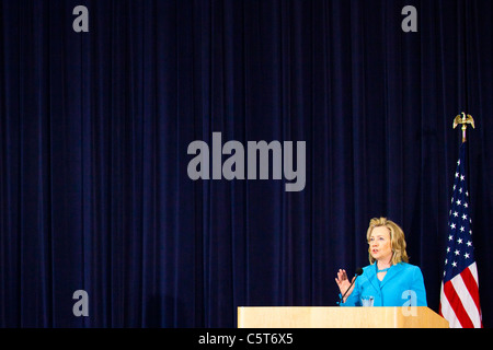 Secrétaire d'État, Hillary Clinton lors d'une GLIFFA événement dans le département d'Etat, Washington DC Banque D'Images