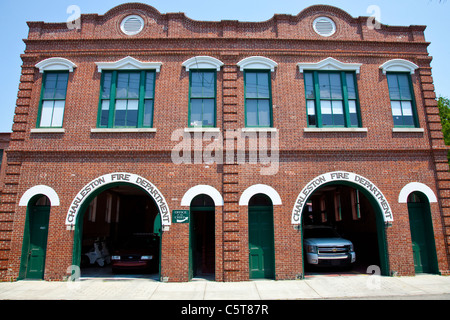 Charleston Fire Department, vieille ville de Charleston, Caroline du Sud Banque D'Images