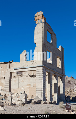 La ville fantôme de rhyolite, Nevada, USA Banque D'Images