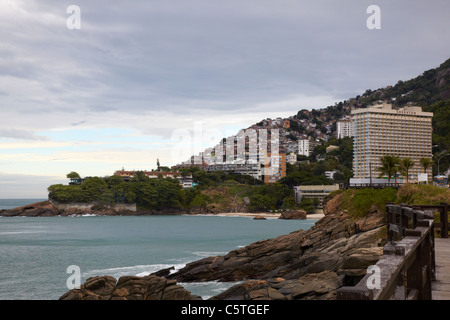 Favela Vidigal, Rio de Janeiro, Brésil Banque D'Images