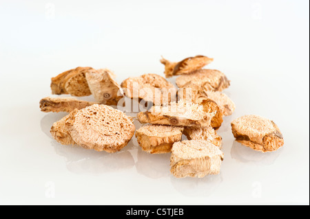 Close-up galanga. Une épice utilisée dans diverses cuisines asiatiques Banque D'Images