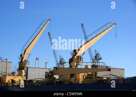 Grues de navire Banque D'Images