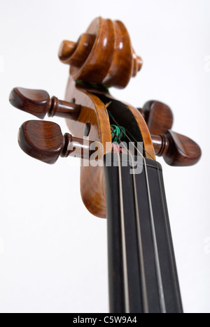 Violon, défilement, touche, close-up Banque D'Images