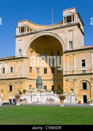 L'Italie, Rome, Vatican, musée, Cortile della Pigna Banque D'Images
