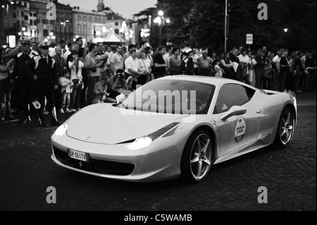 Ferrari 458, l'Italie, Vérone Banque D'Images