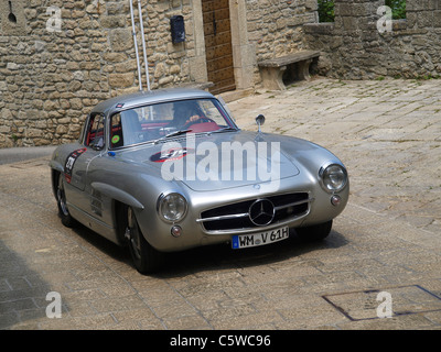 Mercedes Benz 300 SL Gullwing, San Marino Banque D'Images