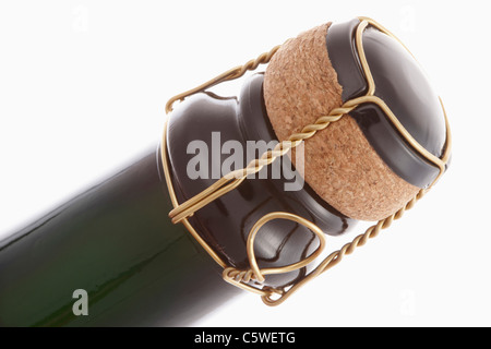 Bouteille de champagne, close-up Banque D'Images