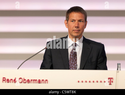 René Obermann, chef de la Deutsche Telekom. Banque D'Images