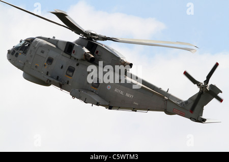 Hélicoptère Merlin HM1 824 DE LA MARINE ROYALE 02 juillet 2011 NAS Banque D'Images