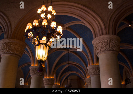 L'éclairage antique dans le Biltmore Hotel Banque D'Images