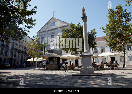 Récemment restauré Igreja de São Roque dans Largo Trindade Coelho Banque D'Images