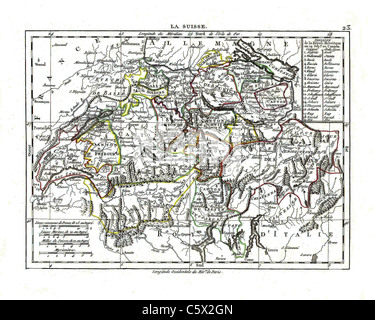 - 1806 Carte de l'atlas par Eustache Herisson d'Atlas Portatif, contenant la Géographie universelle Ancienne et Moderne Banque D'Images