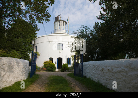 West Usk Lighthouse près de Newport Banque D'Images
