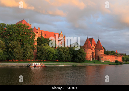 Marienburg Malbork Château de chevaliers teutoniques Banque D'Images