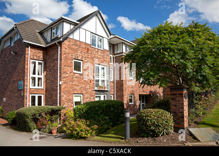 Brindley, appartements de la retraite de la Cour Stockton Heath, Cheshire Banque D'Images