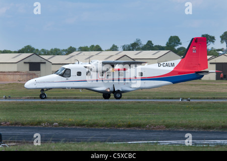 Dornier 228 twin turbo de l'avion utilitaire le Natural Environment Research Council arrive au 2011 RIAT, Fairford Banque D'Images