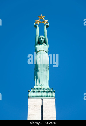 Monument de la liberté, Riga, Lettonie Banque D'Images