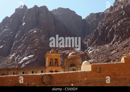 Le monastère Sainte-Catherine, dans le Sinaï, sur la péninsule du Sinaï en Égypte. Banque D'Images