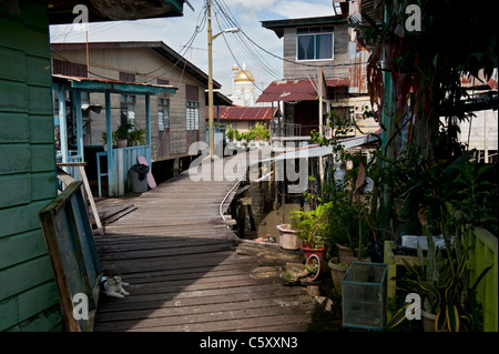 Kampong Ayer Village Eau à Bandar Seri Begawan, Brunei Banque D'Images