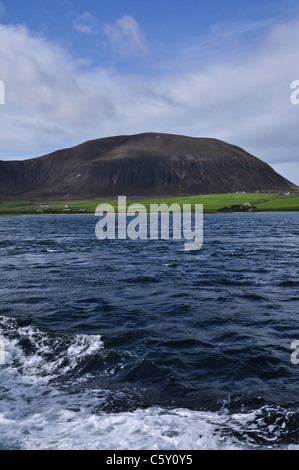 Ward Hill et farm cottages, l'île de Hoy, Orcades, en Écosse. Banque D'Images