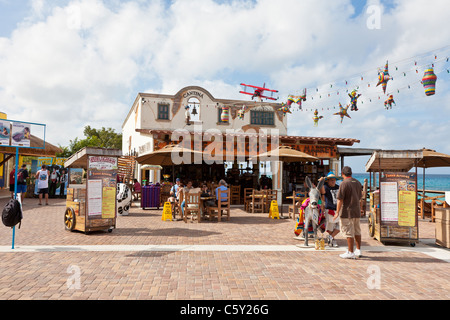 Trois Amigos Cantina Restaurant du port de croisière à Cozumel, Mexique dans la mer des Caraïbes Banque D'Images