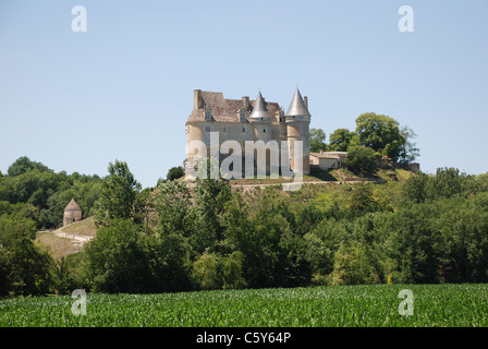 Château de bannes près de Bergerac, France Banque D'Images