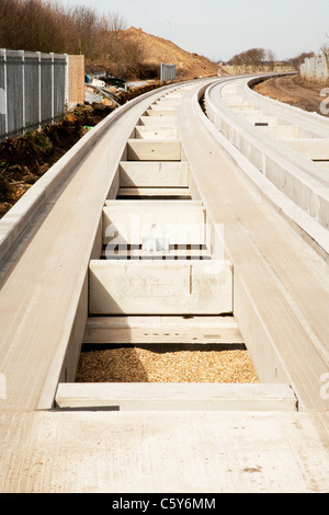 Visite guidée de Cambridge Cambridge Busway reliant, Huntingdon et St Ives Banque D'Images