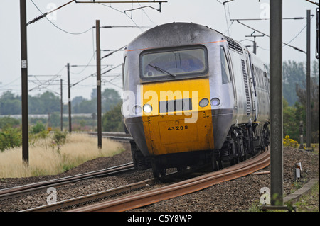 L'Intercity 125 train à grande vitesse sur la ligne principale de la côte est Banque D'Images