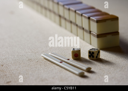 Jeu de Mahjong Banque D'Images