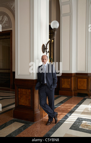 Portrait de M. Corrado Passera Directeur général de la Banca Intesa San Paolo, Italie Banque D'Images